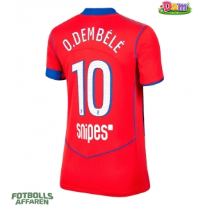 Paris Saint-Germain Ousmane Dembele #10 Tredje Tröja Kvinnor 2025-26 Kortärmad